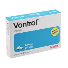 Vontrol 25mg 25 Tabs, diphenidol