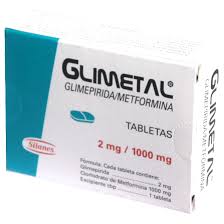 Glimetal 2mg 1000mg 16 Tabs, Glimepiride, Metformin