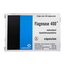 Flagenase 400mg 200mg 30 Tabs, Metronidazole, Diiodohydroxyquinoline