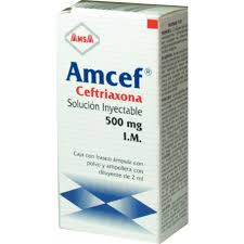 Amcef I.M. SOL INY 500ml 3.5ml 1 Amp, Ceftriaxone